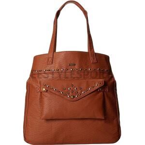 Vans Gypsy Tote Satchel Bag Brown Mocha Bisque Hobo Studded Western New